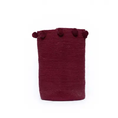 Διακοσμητικό Καλάθι Με Χερούλια Fountain Bordeaux 30X40 Palamaiki