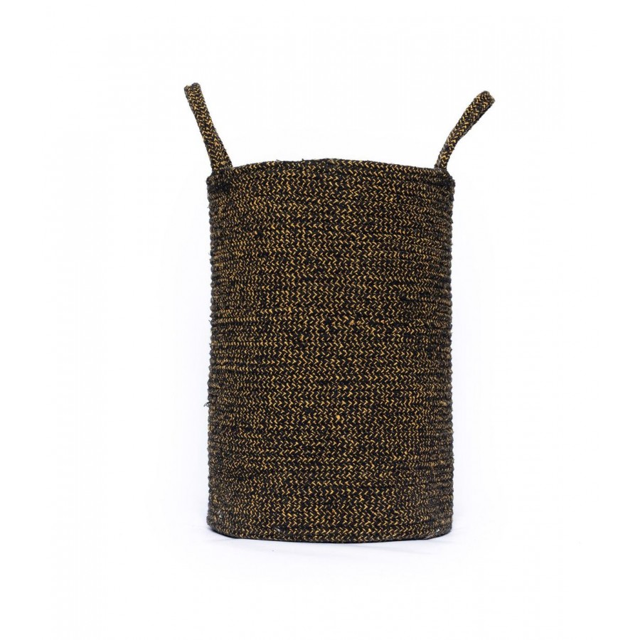 Διακοσμητικό Καλάθι Με Χερούλια Ran Yellow 30X45 Palamaiki