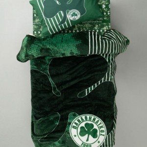 Κουβέρτα Ημίδιπλη Official Team Licenced Panathinaikos Velour/3 155X215 Palamaiki