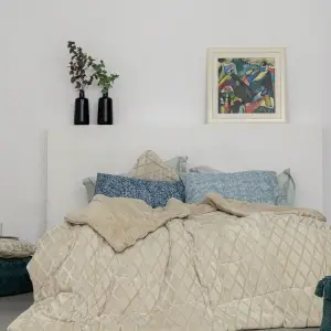 Κουβερτοπάπλωμα Υπέρδιπλο Nadine/2 Cream 220X240 Palamaiki