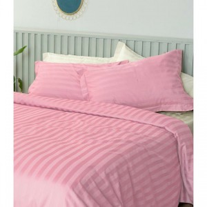 Σετ Σεντόνια Υπέρδιπλα Satin Stripes HS Rose 240X270 Palamaiki