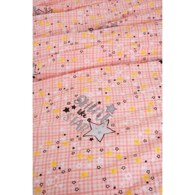 Σετ Σεντόνια Ημίδιπλα Luminous Cluster Pink 170X260 Palamaiki