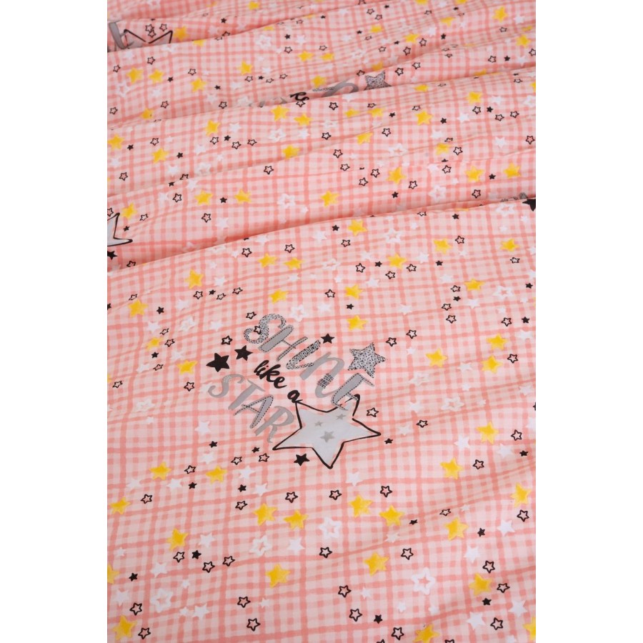 Σετ Σεντόνια Ημίδιπλα Luminous Cluster Pink 170X260 Palamaiki