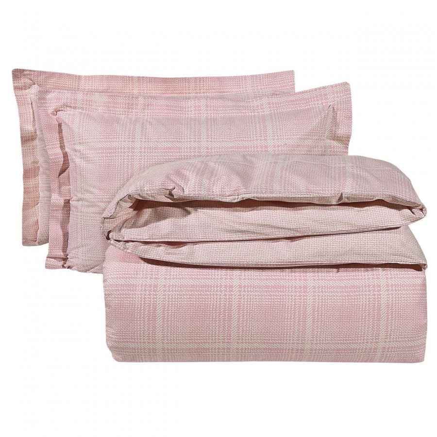 4846 Σετ Σεντόνια Υπέρδιπλα Best 230X260 Ροζ Εκρού Das Home 4846 Σετ Σεντόνια Υπέρδιπλα Best 230X260 Ροζ Εκρού Das Home