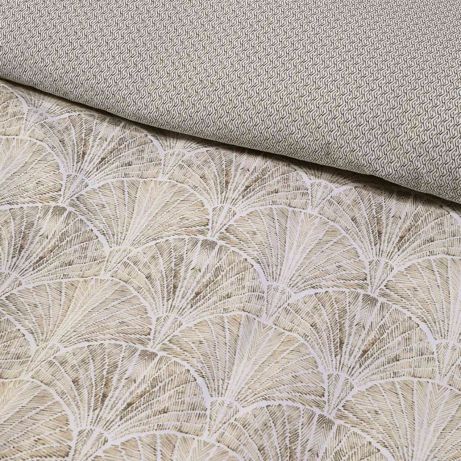 5405 Σετ Σεντόνια Μονά Casual Με λάστιχο 120X200+35 Κρεμ Μπεζ Das Home