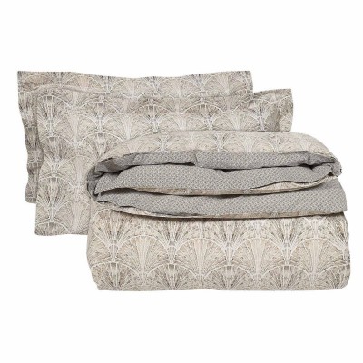 5405 Σετ Σεντόνια Μονά Casual Με λάστιχο 120X200+35 Κρεμ Μπεζ Das Home