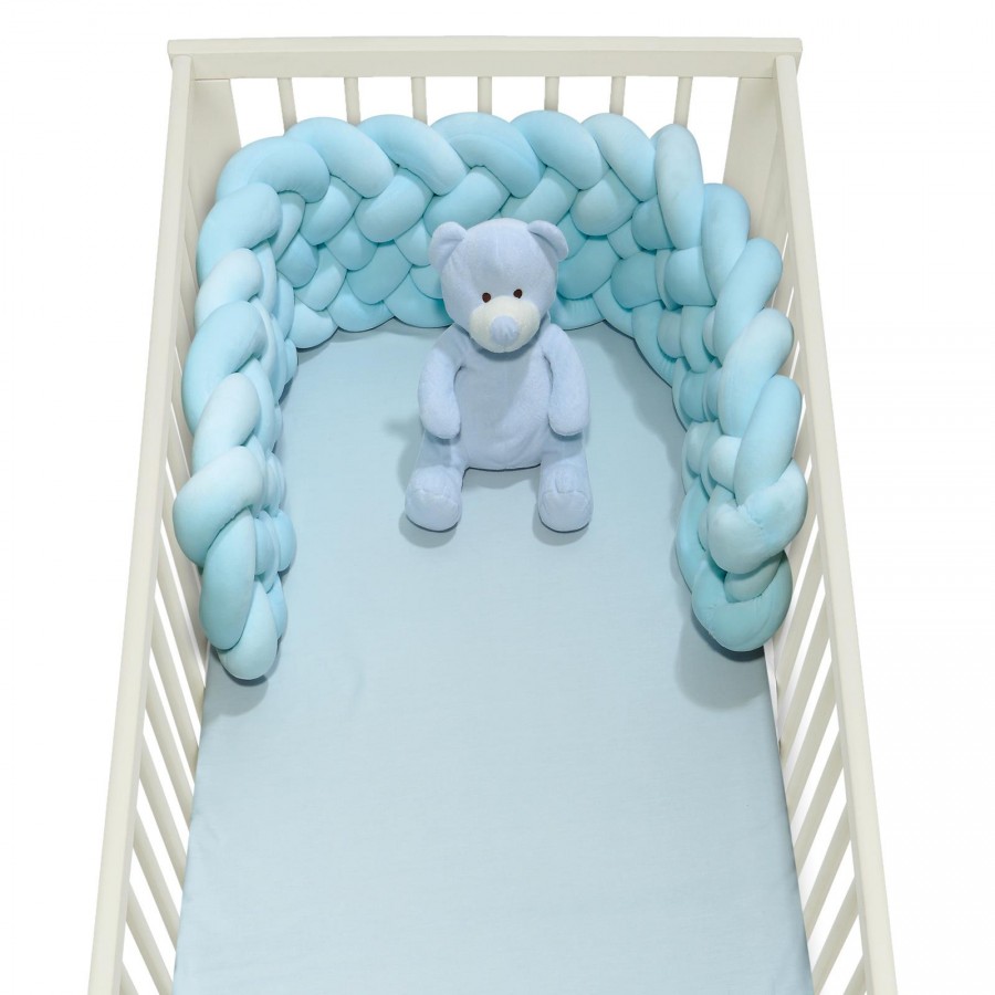 6583 Πάντα Πλεξούδα Baby Relax Κούνιας 25X200 Γαλάζιο Das Home