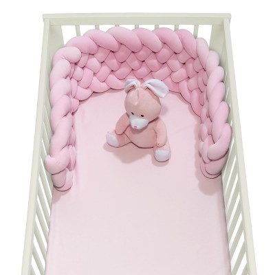 6584 Πάντα Πλεξούδα Baby Relax Κούνιας 25X200 Ροζ Das Home