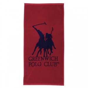 3032 Πετσέτα Γυμναστηρίου 45X90 Κόκκινο Μπλε Greenwich Polo Club