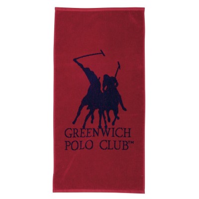 3032 Πετσέτα Γυμναστηρίου 45X90 Κόκκινο Μπλε Greenwich Polo Club