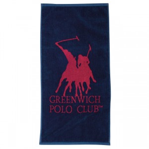 3033 Πετσέτα Γυμναστηρίου 45X90 Μπλε Κόκκινο Greenwich Polo Club