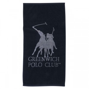 3035 Πετσέτα Γυμναστηρίου 45X90 Μαύρο Γκρι Greenwich Polo Club