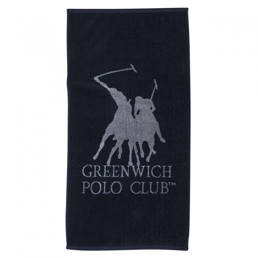 3035 Πετσέτα Γυμναστηρίου 45X90 Μαύρο Γκρι Greenwich Polo Club