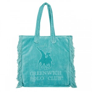 3733 Τσάντα Θαλάσσης 42X45 Τυρκουάζ Greenwich Polo Club