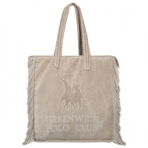 3734 Τσάντα Θαλάσσης 42X45 Γκρι Ανοιχτό Greenwich Polo Club