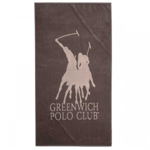 3786 Πετσέτα Θαλάσσης 90X170 Καφέ Greenwich Polo Club