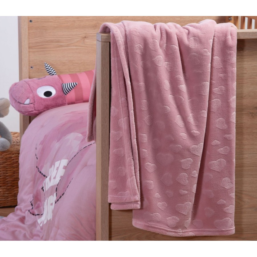 Βρεφική Κουβέρτα Fleece Αγκαλιάς Nap Rose 80X110 Nef-Nef