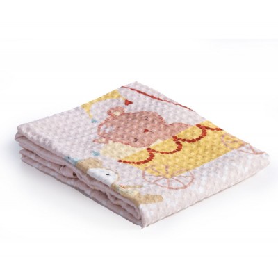 Βρεφική Κουβέρτα Κούνιας Πικέ Exploring Together 110X150 Pink Nef-Nef Βρεφική Κουβέρτα Κούνιας Πικέ Exploring Together 110X150 Pink Nef-Nef