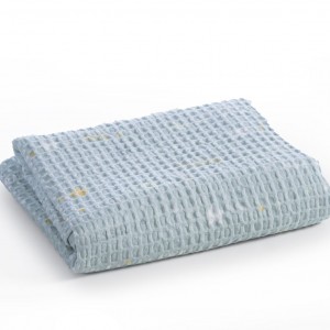 Βρεφική Κουβέρτα Κούνιας Πικέ Hung & Kisses Boy 110X150 Blue Nef-Nef