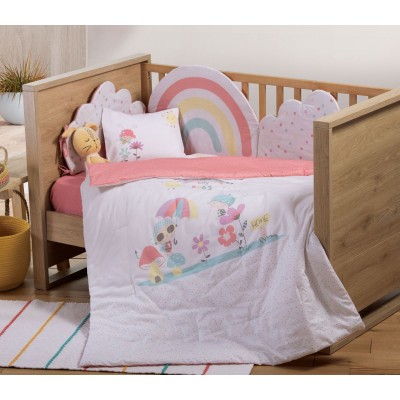 Βρεφικό Κουβερλί Baby Bugs 110X140 White Nef-Nef