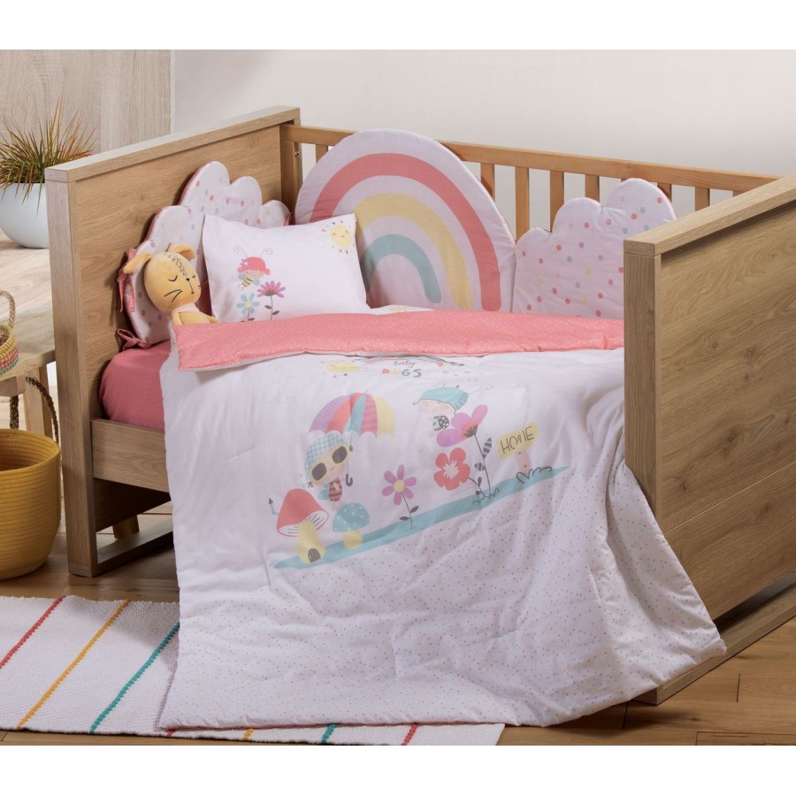 Βρεφικό Κουβερλί Baby Bugs 110X140 White Nef-Nef