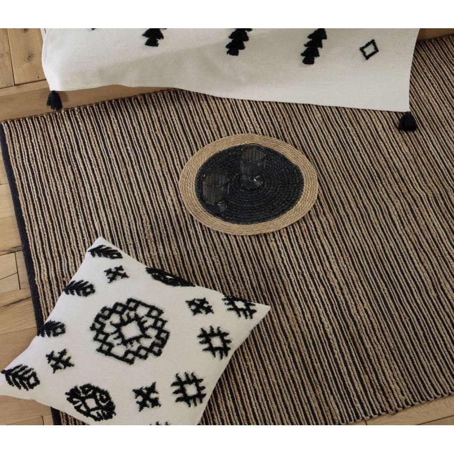 Χαλί Juten 160X230 Black Natural Nef-Nef Χαλί Juten 160X230 Black Natural Nef-Nef