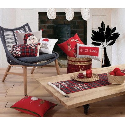 Χριστουγεννιάτικο Διακοσμητικό Μαξιλάρι Alfredo Red-Green 30X45 Nef-Nef Χριστουγεννιάτικο Διακοσμητικό Μαξιλάρι Alfredo Red-Green 30X45 Nef-Nef