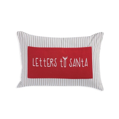 Χριστουγεννιάτικο Διακοσμητικό Μαξιλάρι Tiffani Letters Red 30X45 Nef-Nef