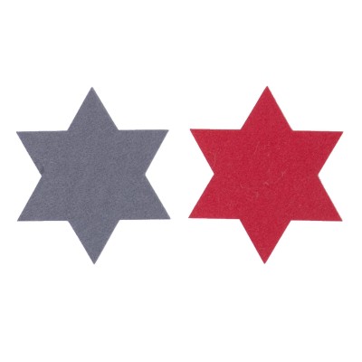 Χριστουγεννιάτικο Σουβερ Felt Star 6Τμχ Grey 11X11 Nef-Nef