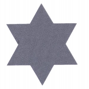 Χριστουγεννιάτικο Σουπλά Felt Star 2Τμχ Grey 40X40 Nef-Nef