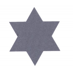 Χριστουγεννιάτικο Σουπλά Felt Star 2Τμχ Grey 40X40 Nef-Nef
