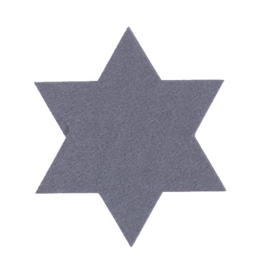 Χριστουγεννιάτικο Σουπλά Felt Star 2Τμχ Grey 40X40 Nef-Nef