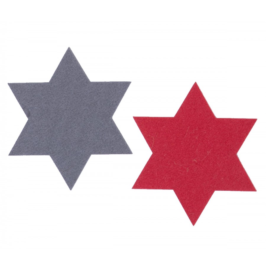 Χριστουγεννιάτικο Σουπλά Felt Star 2Τμχ Red 40X40 Nef-Nef