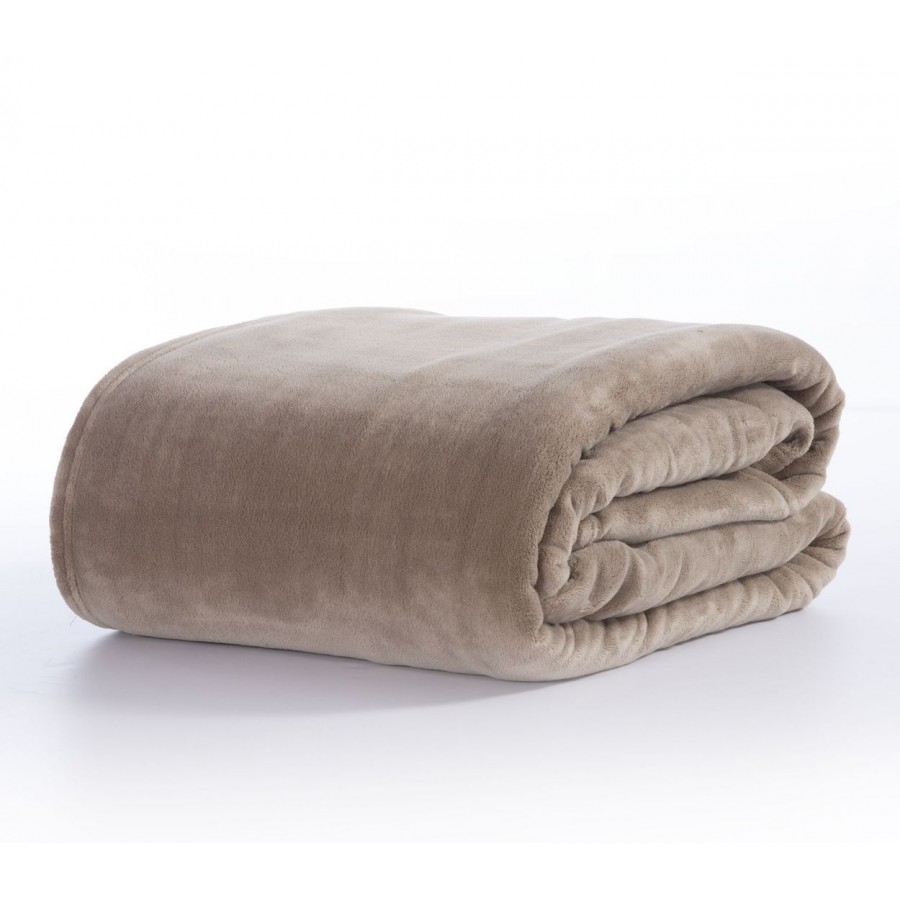 Κουβέρτα Fleece Μονή Cosy Beige 160X220 Nef-Nef