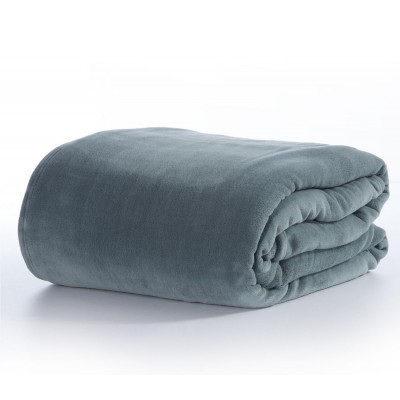 Κουβέρτα Fleece Μονή Cosy Dusty Blue 160X220 Nef-Nef