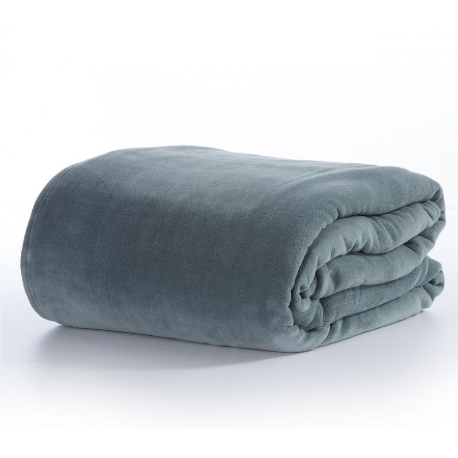 Κουβέρτα Fleece Μονή Cosy Dusty Blue 160X220 Nef-Nef