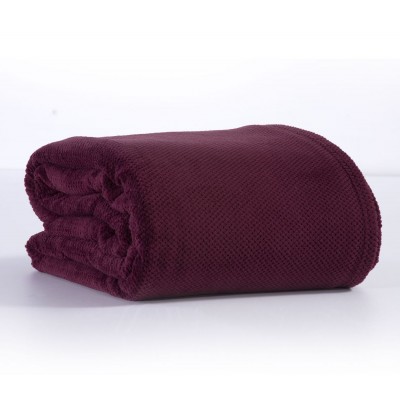 Κουβέρτα Fleece Υπέρδιπλη Record 23 Mauve 240X220 Nef-Nef