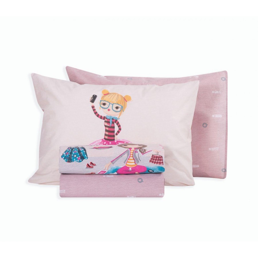Παιδικά Σετ Σεντόνια Μονά Fashion Blogger Pink 170X260 Nef-Nef Παιδικά Σετ Σεντόνια Μονά Fashion Blogger Pink 170X260 Nef-Nef