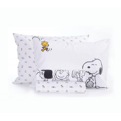 Παιδικά Σετ Σεντόνια Μονά Peanuts Forever White 170X260 Nef-Nef
