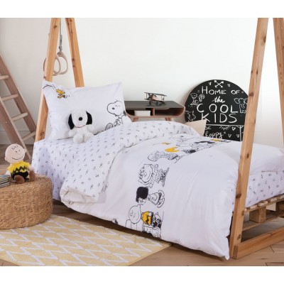 Παιδικά Σετ Σεντόνια Μονά Peanuts Forever White 170X260 Nef-Nef