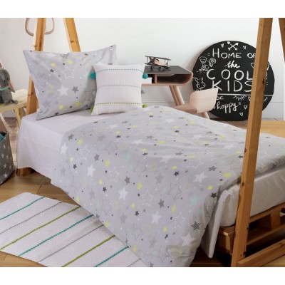 Παιδικά Σετ Σεντόνια Μονά Unique 170X260 Grey Nef-Nef