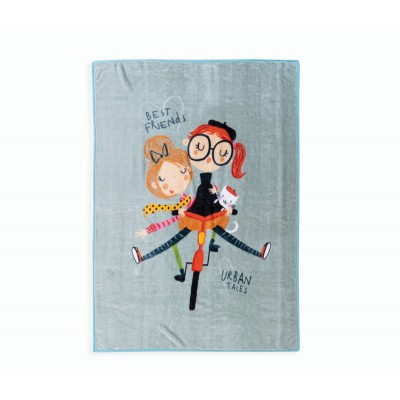 Παιδική Κουβέρτα Girl Friends Aqua 160X220 Nef-Nef