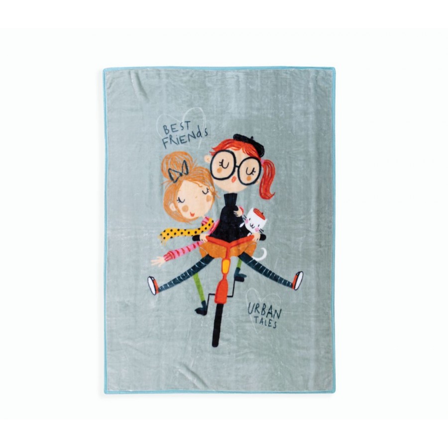 Παιδική Κουβέρτα Girl Friends Aqua 160X220 Nef-Nef