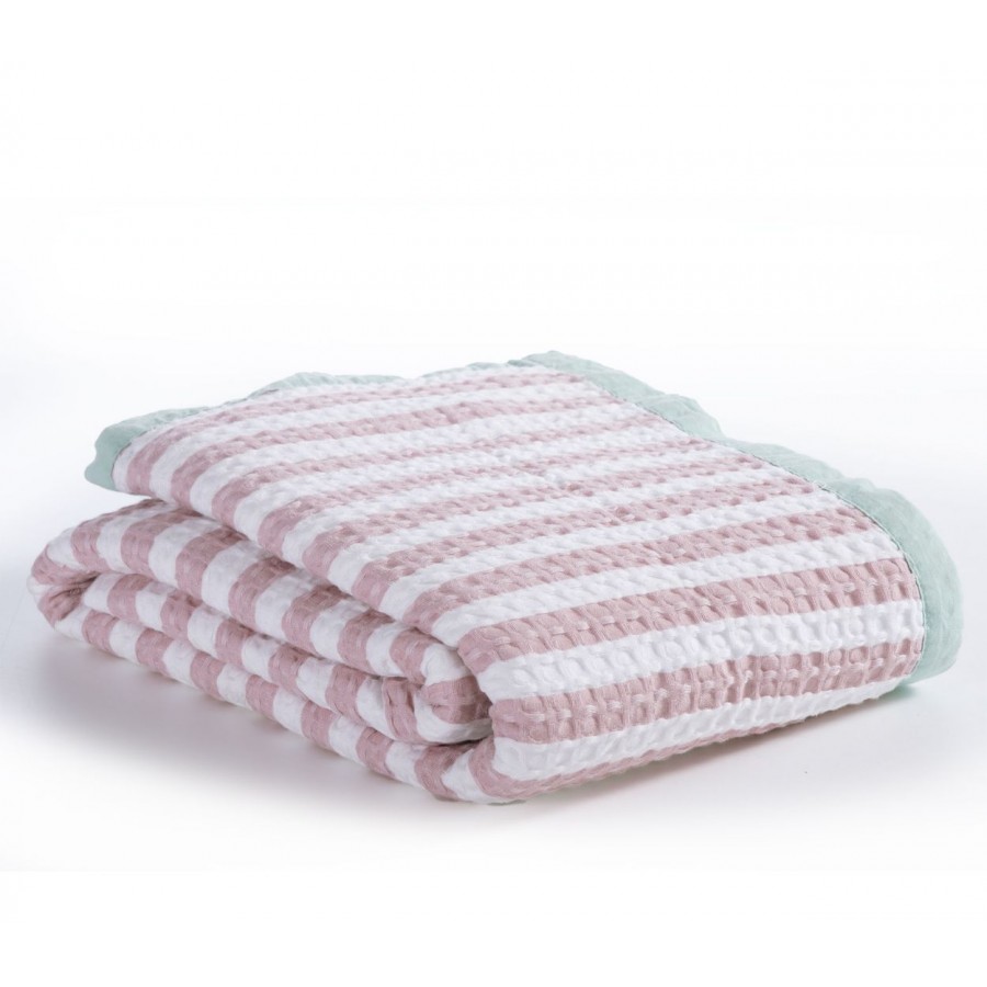 Παιδική Κουβέρτα Happy Stripe 160X240 Pink Nef-Nef