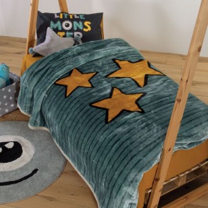 Παιδική Κουβέρτα Monster Stars Petrol 160X220 Nef-Nef