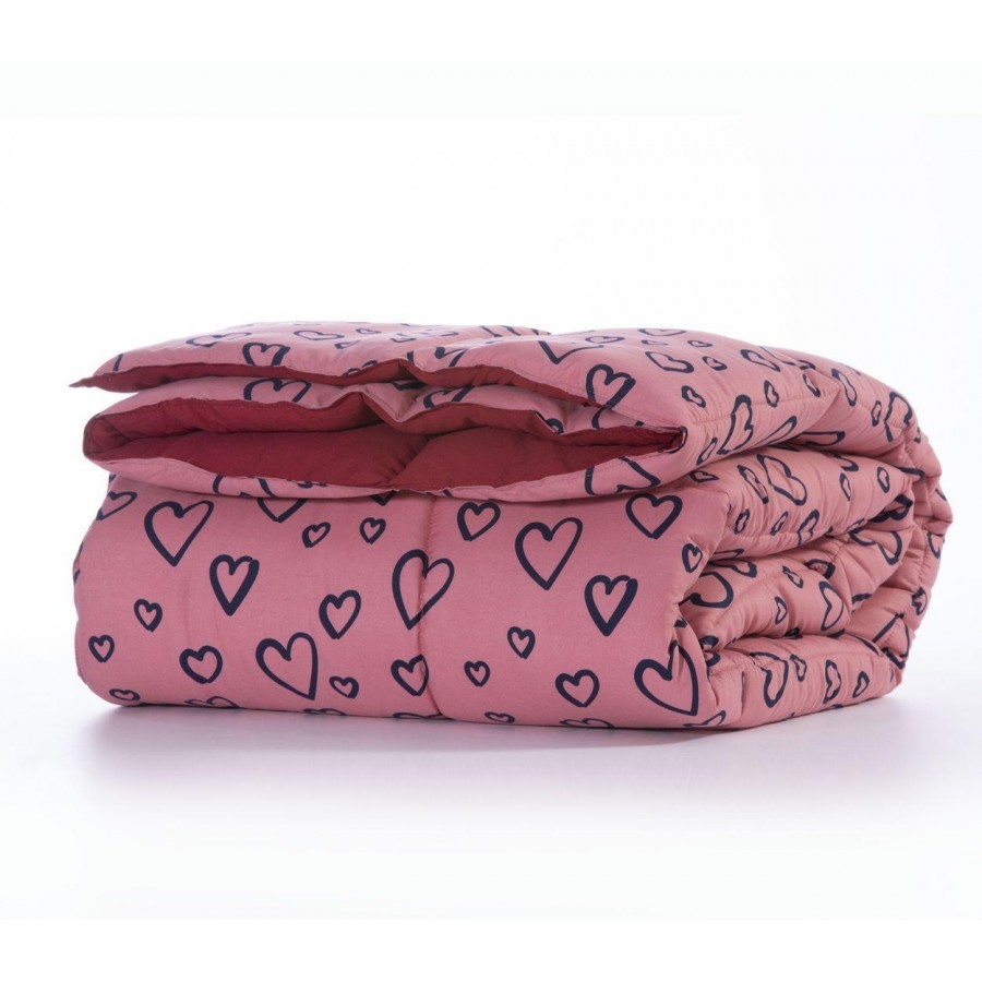 Παιδικό Πάπλωμα Μονό Monster Hearts Pink 160X220 Nef-Nef