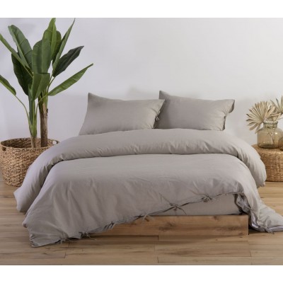 Παπλωματοθήκη Μονή Cotton-Linen Beige 160X220 Nef-Nef Παπλωματοθήκη Μονή Cotton-Linen Beige 160X220 Nef-Nef