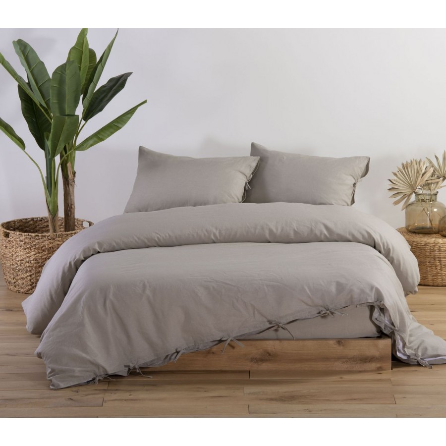 Παπλωματοθήκη Μονή Cotton-Linen Beige 160X220 Nef-Nef Παπλωματοθήκη Μονή Cotton-Linen Beige 160X220 Nef-Nef