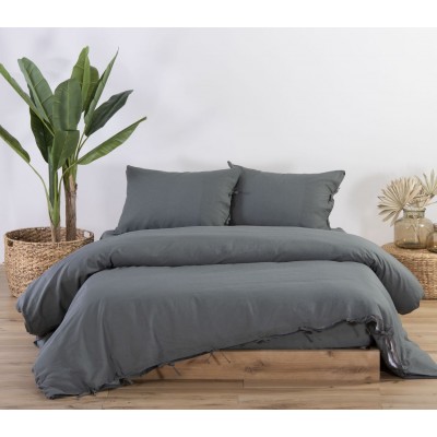 Παπλωματοθήκη Μονή Cotton-Linen Green 160X220 Nef-Nef Παπλωματοθήκη Μονή Cotton-Linen Green 160X220 Nef-Nef