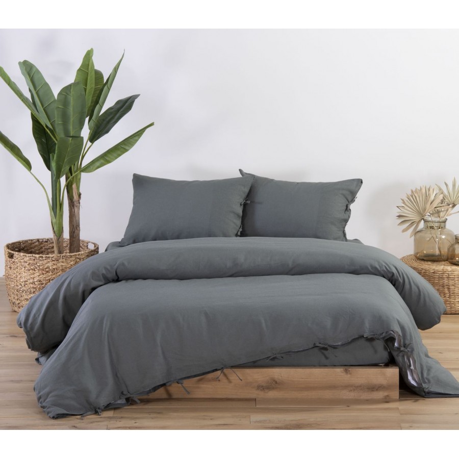 Παπλωματοθήκη Μονή Cotton-Linen Green 160X220 Nef-Nef Παπλωματοθήκη Μονή Cotton-Linen Green 160X220 Nef-Nef
